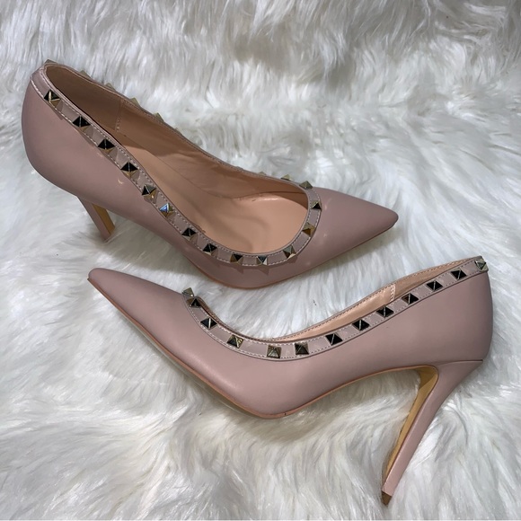 Blush Studded 4” Stilettos 🔥 Sz 10 - Picture 2 of 10